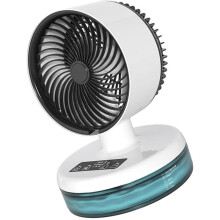 Ventilatore nebulizzatore portatile USB LED raffrescatore acqua viaggio campeggio esterni ufficio bianco