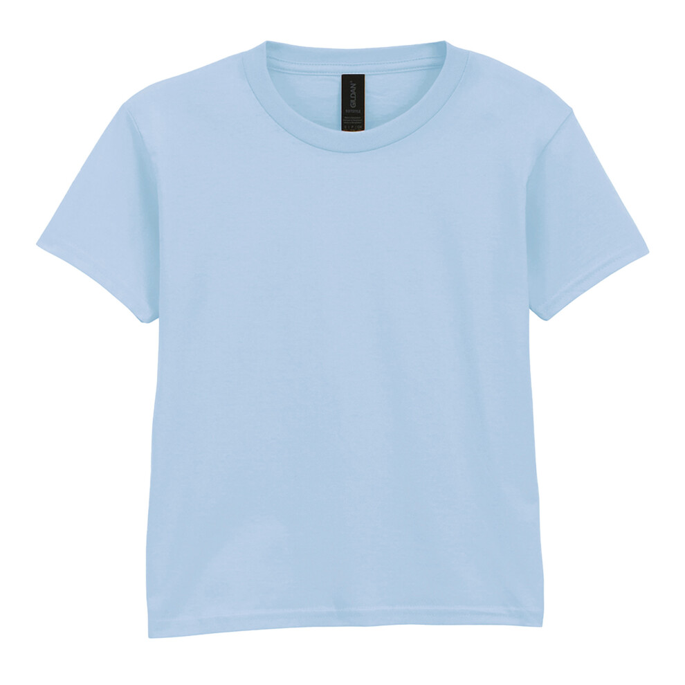 Gildan (5-6 Years, Light Blue) Childrens/Kids Softstyle Plain T-Shirt