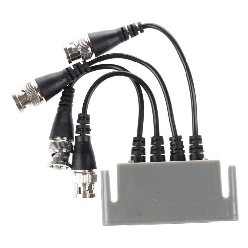 2X Transceptor CCTV 4CH Balun Pasivo Video UTP BNC Conector Rj45 2