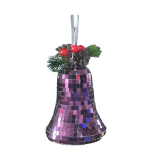 Christmas Bell Decoration Christmas Tree Pendant Christmas Mosaic Mirror Bell Pendant Home Christmas Decoration C
