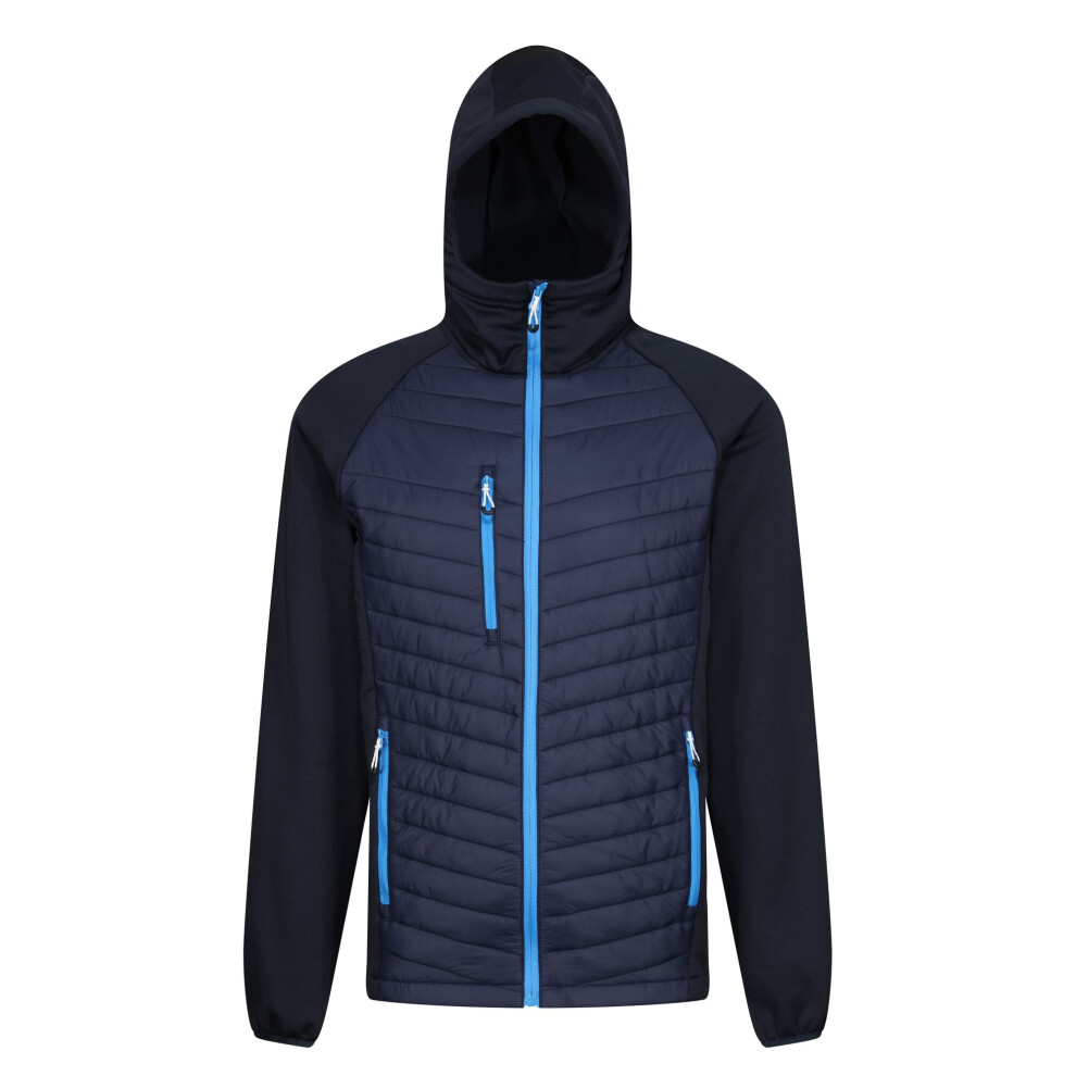Regatta (M, Navy/French Blue) Mens Navigate Quilted Hybrid Jacket