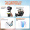 Lens Filter Kit for  Osmo Pocket 4P Adjustable CPL+ND16+1/4 Black Soft Mist Filter Camera Natural Filter 3