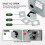 1pc 50 Ampere Yacht RV Power Socket Box,  Outdoor Charging Interface,Iron Shell Female Plug 3