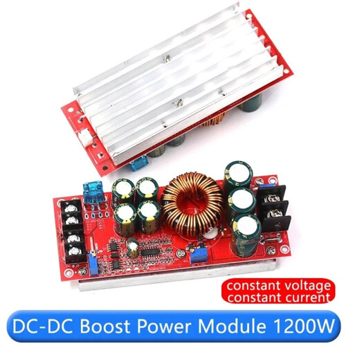 1200W 20A High Power - Adjustable Boost Power Module Board Constant Voltage Current for Laptop Car Audio DIY 2