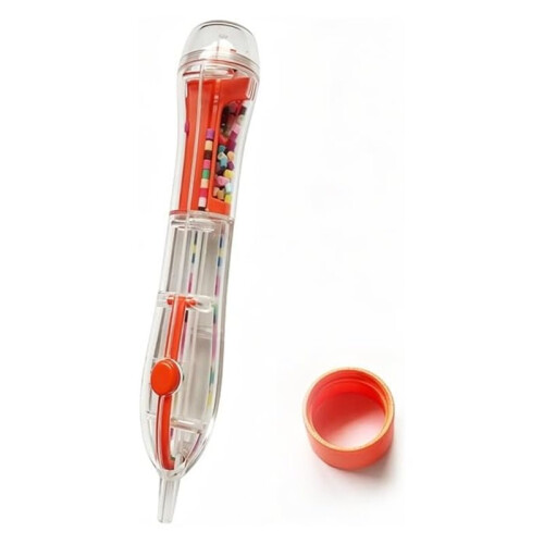 Press-Type Bead-Dotting Pen A Diy  Aid Tool Automatic Material Replenishment Transparent Bead Dispenser Pen 1
