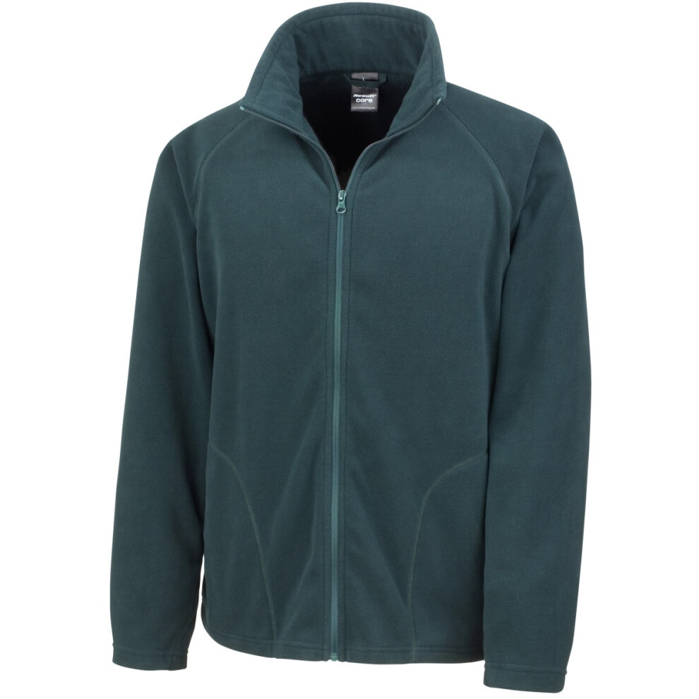 Result (S, Forest Green) Core Mens Micron Anti Pill Fleece Jacket