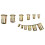 175PCS Carbon Steel Rivet Nut Assortment Kit, Flat  Knurled Inserts in M3-M10 Sizes with Storage Box 4