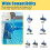 Spazzola Cyclonica A 2 Pezzi per Pulitori di Piscina Compatibile con MX8 Elite, MX6 Elite e Altro 4