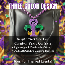 (M76 1 Lobster) Colorful Acrylic Necklace for Carnival Party