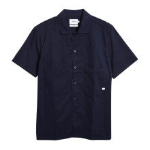 (XL, Navy) Farah Mens Cotton Blend Shirt