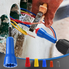 3 Pack Wire Twister Tool for Drill with 1/4inch Hex Shank,Electrician Tools WireNut Twister for Drill,Drill Wire Twister