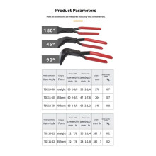 3PCS Hand Seamers Sheet Metal Tools Straight Jaw 45 90 Metal Bending Pliers for Bending and Flattening Sheet Metal
