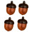 Unscrewable Pine Cone Hazelnut DIY Accessories Pendant Keychain Storage Small Box Red Model 1