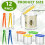 12 Pack Insect Bug Viewer for Kids with Tweezers Magnifying Insect Box Insect Observation Kit Bug Catcher Bug Container 8