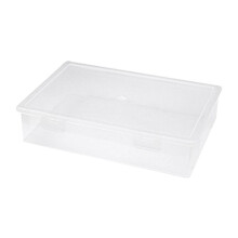 Plastic File Organizer Transparent Square Storage Box Storage Box File Storage Box M