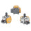 4PCS Replace Hall Joystick+Caps for PS5 GamePad Hall Electromagnetic 3D Analog Joystick High Precision Thumb Sticks 4