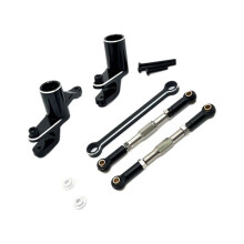 RC Car Upgrade Steering Assembly Pull Rod Kit for UDIRC 1/12 UD1201 UD1202 UD-12PRO RC Car Upgrade Parts Black