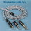 HIFI Headphone Upgrade Cable 3in1 2.5+3.5+4.4mm Plug 4 Core Copper Silver Mixed Upgradable A 2
