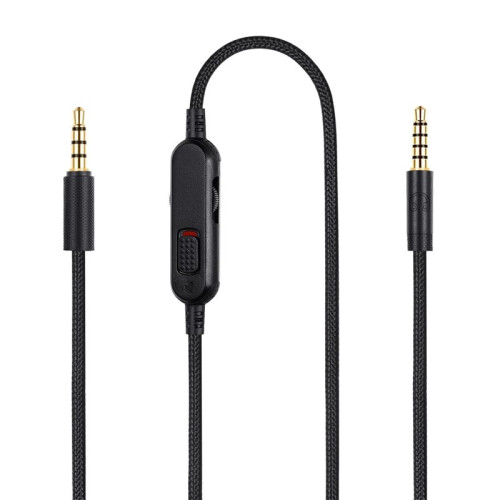 Detachable Gaming Headset Cable Replacement for  G Pro / G433 / G233,Wire with Inline Mute  and Volume 1