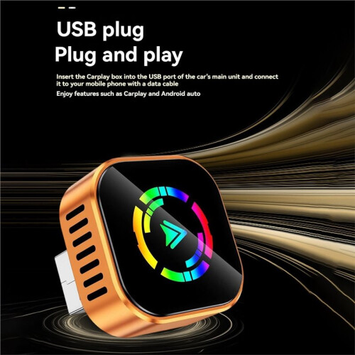Wireless Carplay Android AUTO Adapter 2in1 USB  AI Box Bluetooth5.0+WiFi Wired CarPlay to Wireless Carplay B 2