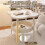 Table Side Coffee Table Double Layer Table with Storage Side Table Easy to Assemble for Small Spaces Bedroom Green 6