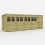 20 x 6 Pent Shed Tanalised (Double Door, With Windows) 2