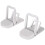 2Pcs Portable Laptop Stand Computer Riser Lift Self-Adhesive Foldable Invisible Notebook Adjustable Height Stand Silver 1