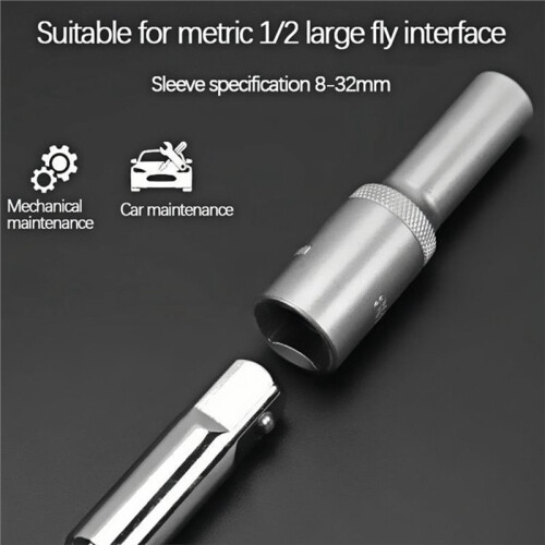 Labor-Saving T-Type Socket Wrench T-T Interchangeable  Multi-Functional Set with 12pcs Socket 1