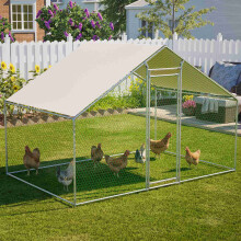 (3X2x2M) PawHaven Chicken Run Cage Walk In Coop Poultry Hen Rabbit Kennel Hutch Metal