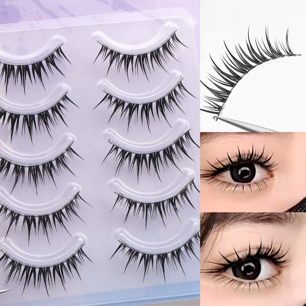 Zhouq-Outdoors C Curl Fiber Lashes Set - Natural Volume (50)