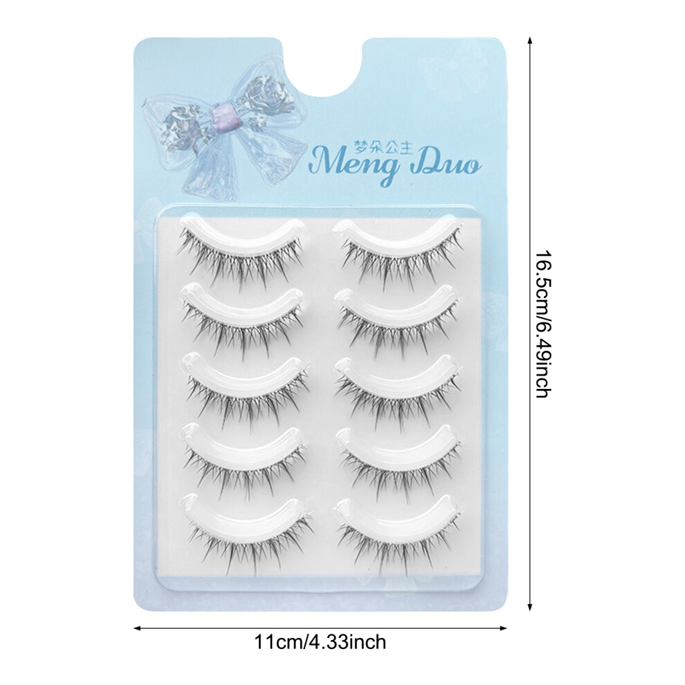 Dcph-Clothing Natural Spiky False Eyelashes For Work & Parties