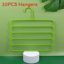 (Green)Modern Plastic 5layer Clothing And Accessories Organizer For Closet Storage