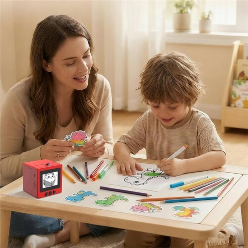 Sticker Maker for Kids,AI Voice-Activated Portable Label Printer with Display,Inkless Thermal Printer,AI Thermal Printer 2