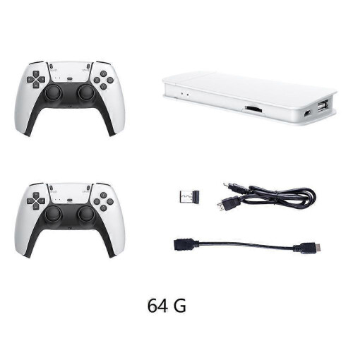 (64G) 40000+ 4K HDMI TV Video Game Stick Retro Gaming Console w/ 2 Wireless Controller