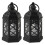 (2pcs) Led Lantern With Flames Effect Plastic Hanging Lantern Accents for Holiday Decor 1