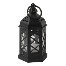 (1pcs) Led Lantern With Flames Effect Plastic Hanging Lantern Accents for Holiday Decor