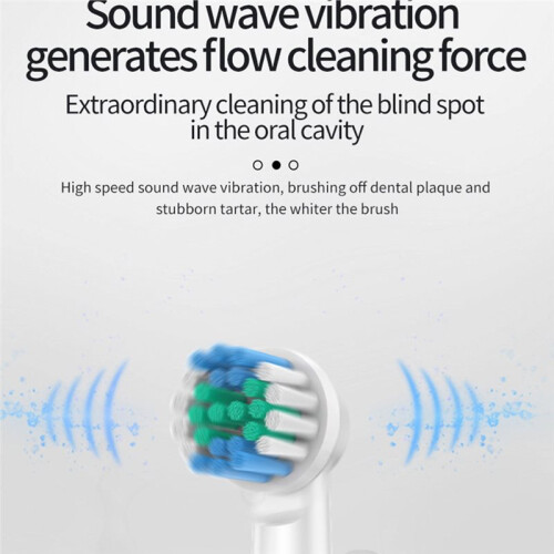 Advanced 5-Speed Electric Toothbrush with 360 Rotating Soft Bristle , USB Rechargeable White 1