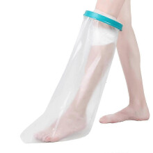 Waterproof Adult Leg Cast Protector, Cast Shower Bag for Broken Knees, Toe, Ankle, Foot Injury, Burns, Adult Leg Cast Protector Keep Wounds And B