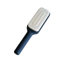 (Grey) Rotating Telescopic Cleaning Comb for Women, Washable Soft Tooth Massage Comb, Lightweight Anti-Static Fluffy Comb, for Daily Use