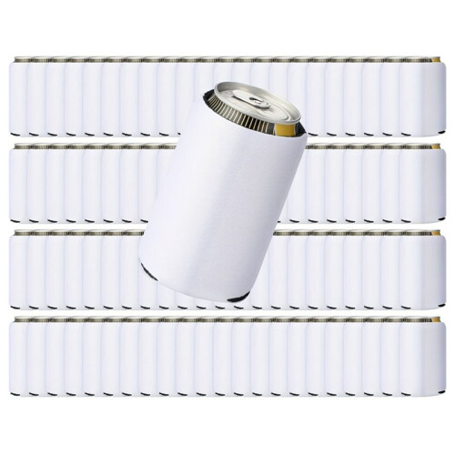 30 Pcs White Coolers - Bulk Sublimation Blank Sleeves for Drinks, Party & DIY Projects 1
