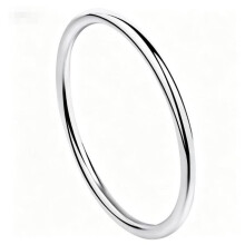 Female brass glossy silver bracelet for feminine charm jewelry party birthday