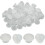 100pcs 8mm White Plastic Plugs - Hole Plugs Snap-in Locking 1