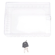 Large Thermostat Lock Box Cover with Key for , Clear Thermostat Cover Fits Thermostats 5H X 6inch W or Smaller