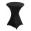 (L Black) Cocktail Tablecloth, 110x60/80cm, High Elastic Solid Color Stain Resistant Easy to Install 1