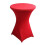 (L Red) Cocktail Tablecloth, 110x60/80cm, High Elastic Solid Color Stain Resistant Easy to Install 1