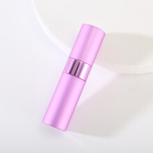 (Purple)Glass Perfume Spray Bottle 10ml With Refill Cap For Personal Care Makeup And Travel