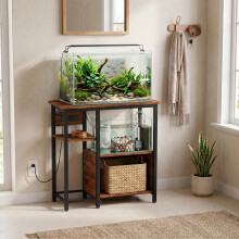 PawHut Fish Tank Stand with Power Outlets 20-29 Gallon