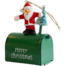 Green Christmas Mailbox Pendant