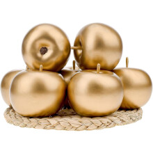 künstliche goldene Äpfel als Obst für die Weihnachts- und Partydekoration