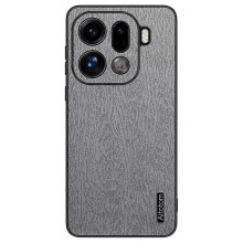 Natural Wood Grain PU Leather Case for Oppo Find X9 Pro 5G PC TPU Cover